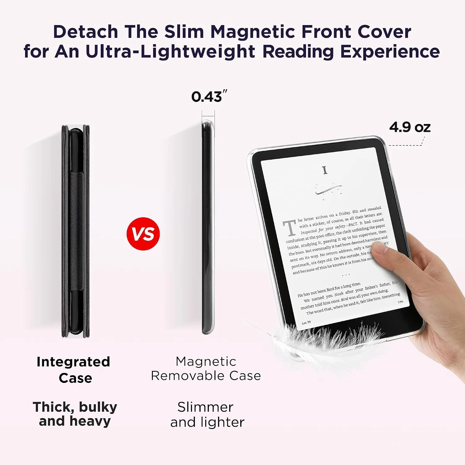 SESENSE Magnetic Case for 7'' Kindle Paperwhite 12th Gen 2024 & Colorsoft