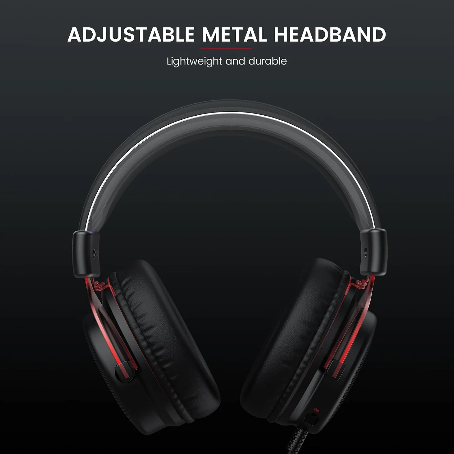 EKSA E900 Gaming Headset with Microphone - PC Headset with Detachable Noise Canceling Mic, 3D Surround Sound, Wired Headphone for PS4, PS5, Xbox, Computer, Laptop, Switch, Handheld (3.5MM Jack)