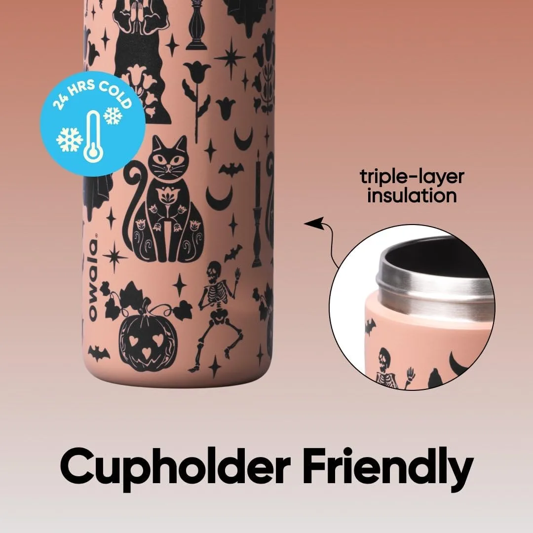 Owala FreeSip Stainless Steel Water Bottle 24 oz Fright & Delight