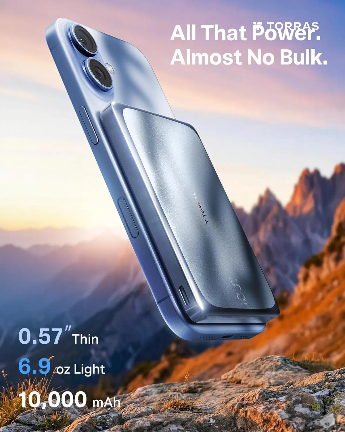 TORRAS MiniMag Pro iPhone 18 Pro Max Portable Charger Power Bank, 10000mAh