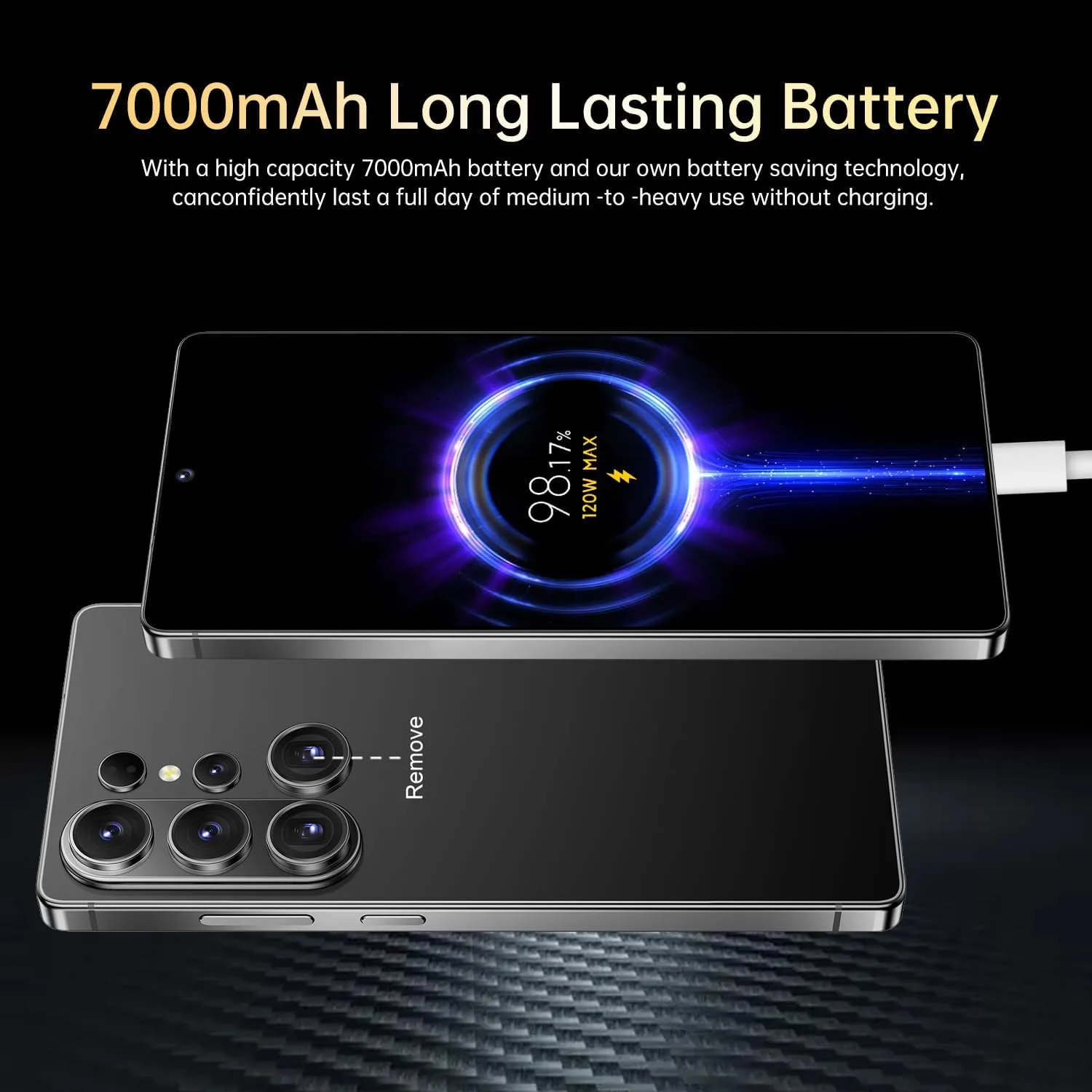 Huness 26 Ultra Unlocked Cell Phone,Built in Pen,16+1TB Unlocked Phone, Android 15 Battery 7000mAh 6.99" HD Screen Smartphone, 5G/Face ID/Fingerprint Lock/Dual SIM/GPS (Black, 16+1TB)