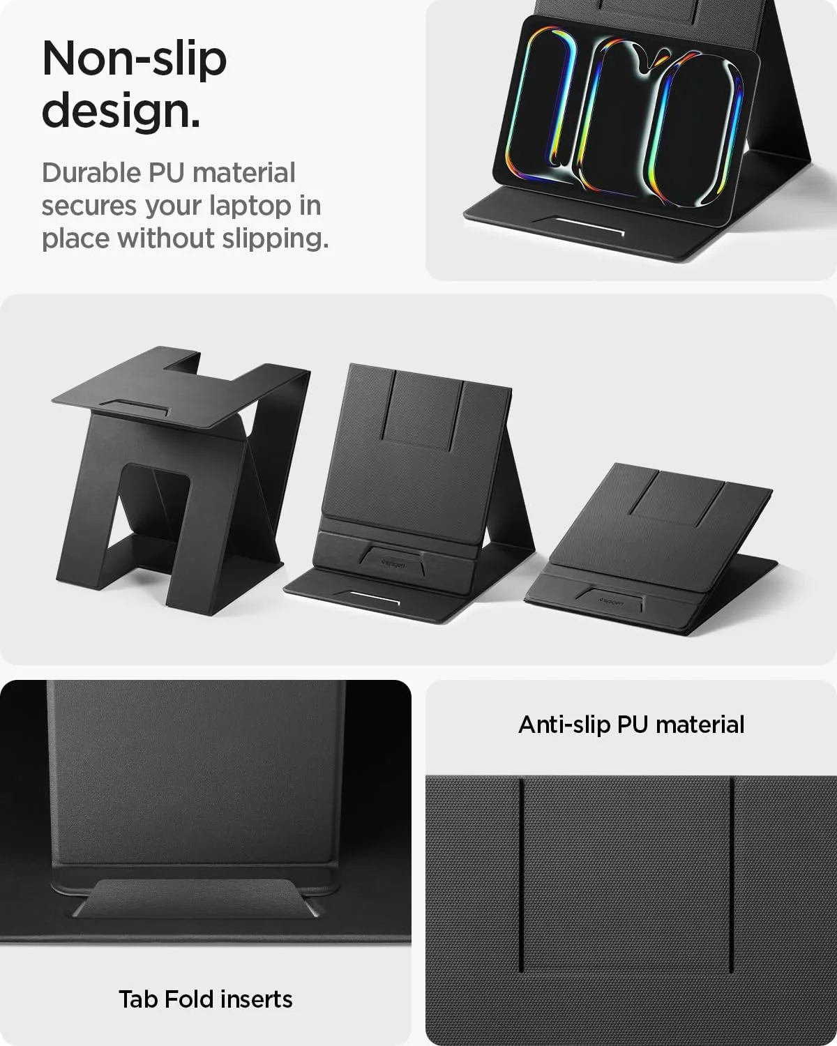 Spigen Slim Fold Portable Standing Desk Laptop Stand Foldable
