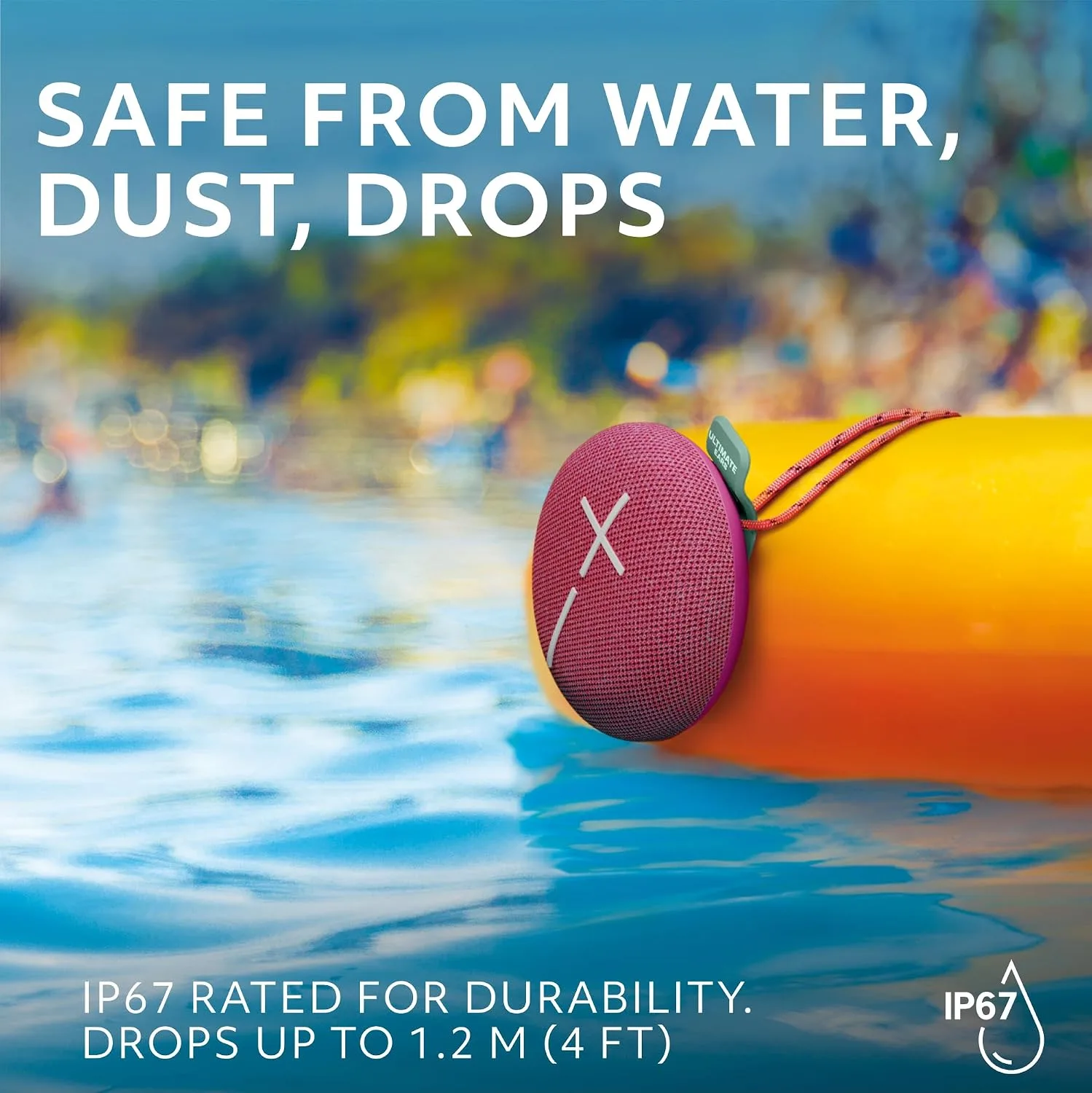 Ultimate Ears MINIROLL Waterproof Bluetooth Speaker - Calming Pink