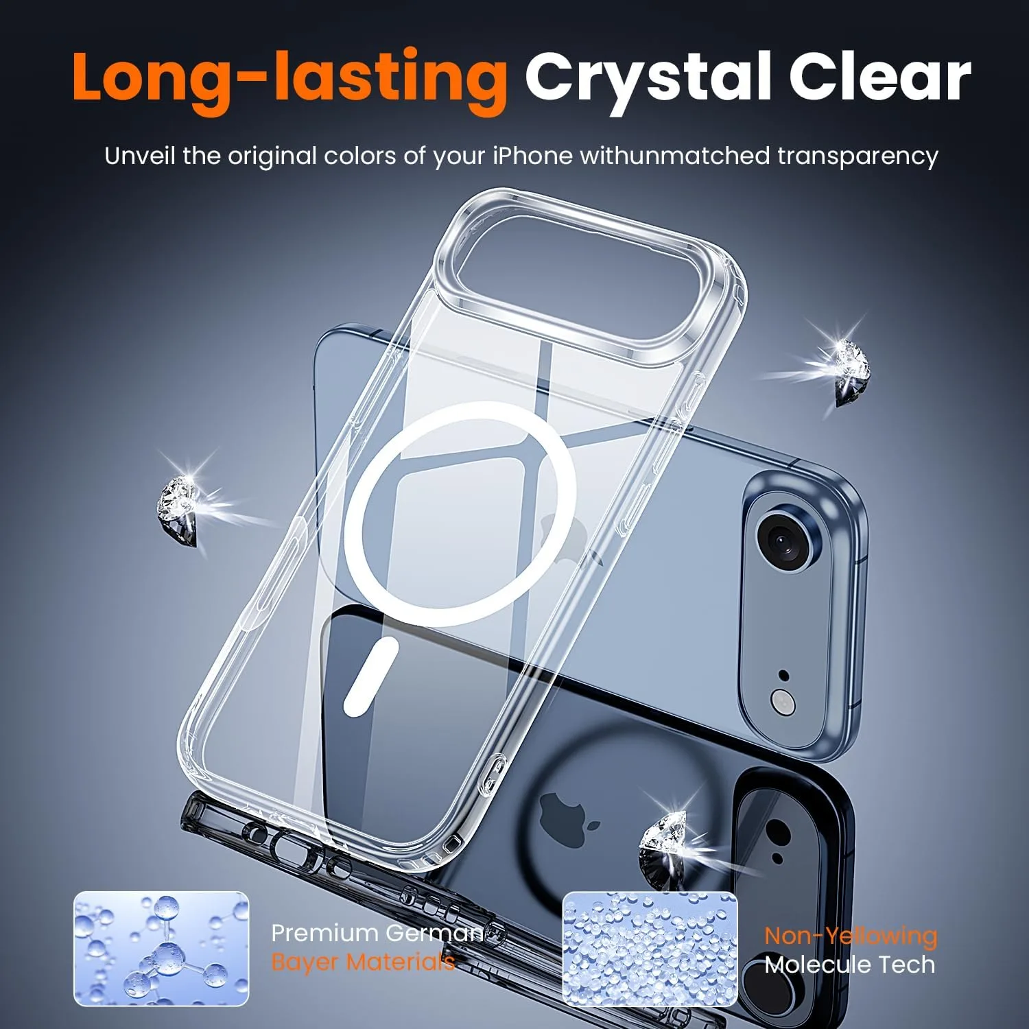 toushion 3 in 1 for iPhone Air Case Clear