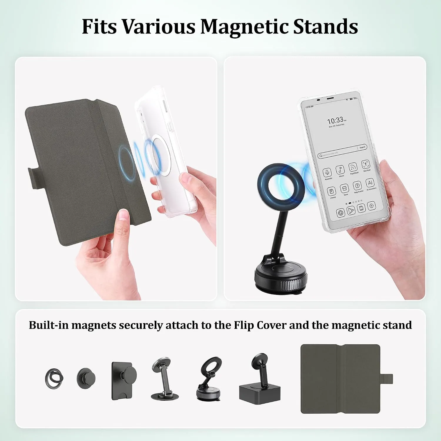 2in1 Case for Onyx BOOX Palma 2 Magnetic Detachable Folio Cover