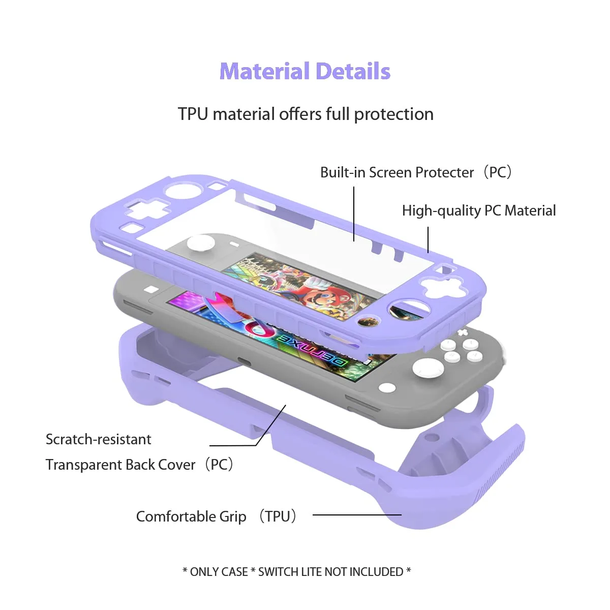 Switch Lite Case Protective Case for Nintendo Switch Lite