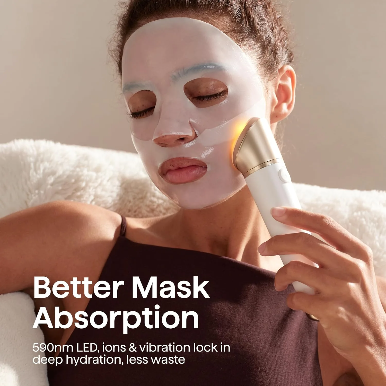 Wavytalk Sculpt Time Microcurrent Facial Device, Red Light Therapy for Face