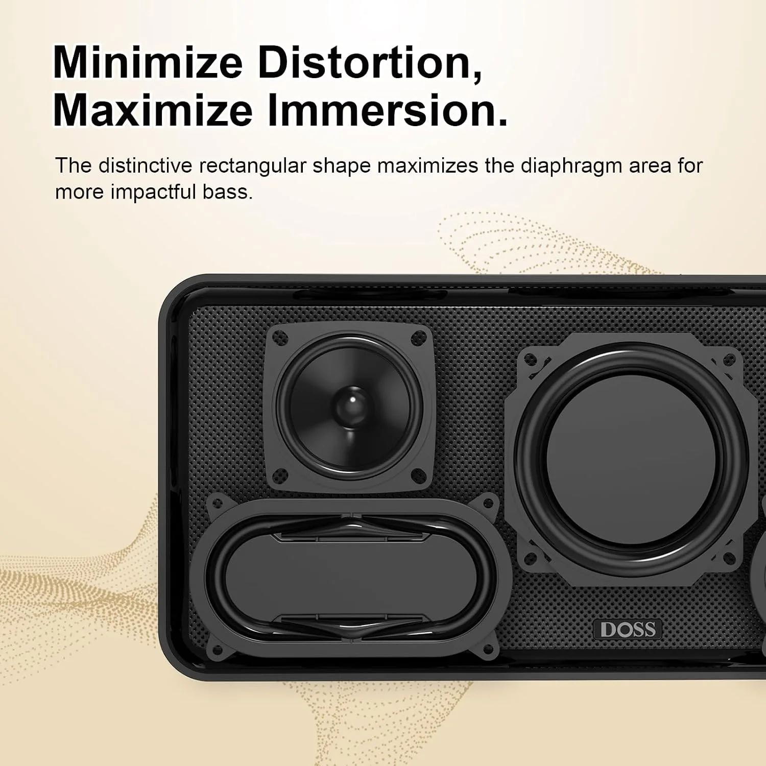 DOSS SoundBox XL 32W Bluetooth Speaker for House 2.1 Channel with Subwoofer