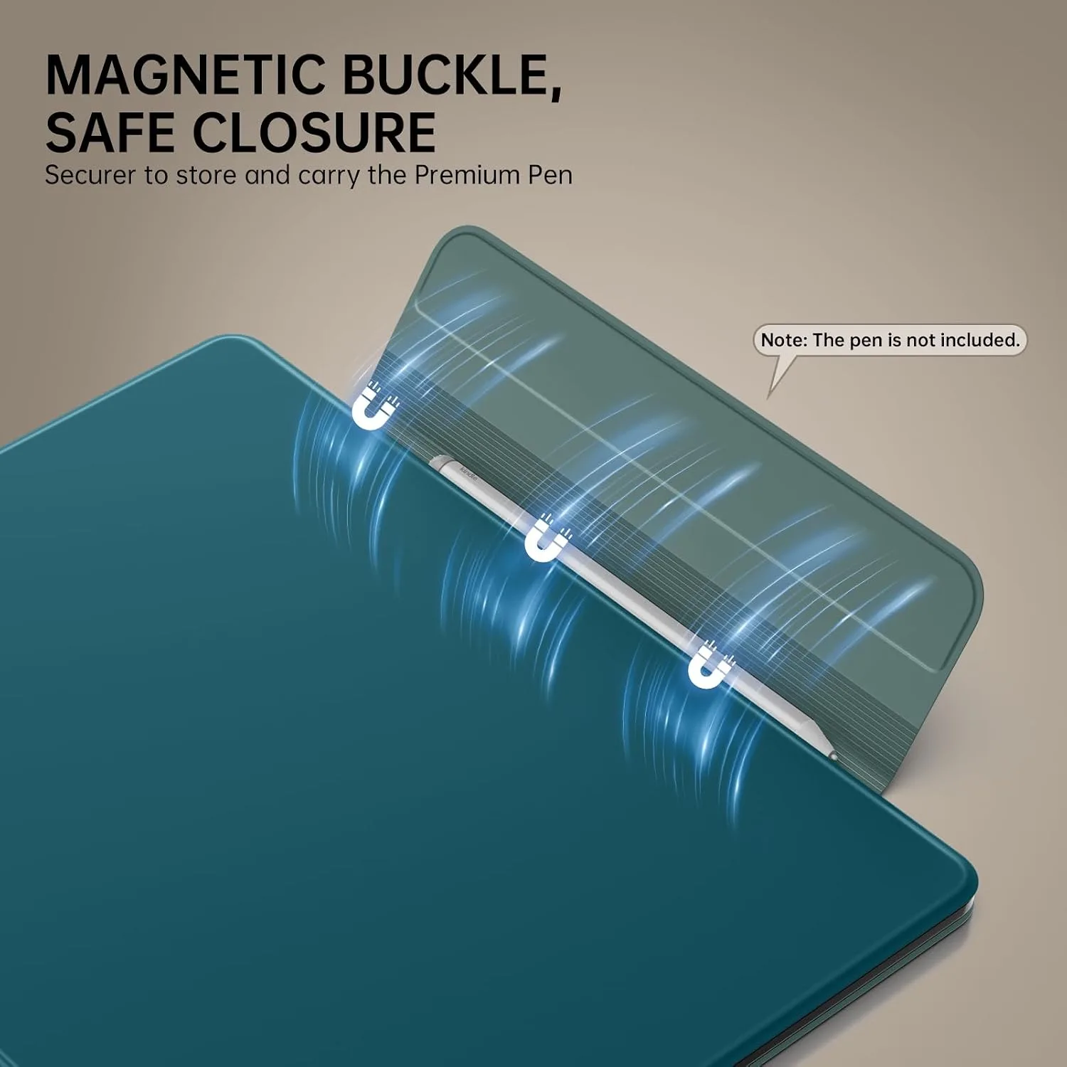 MoKo Magnetic Case for 11" Kindle Scribe 3rd & Colorsoft 1st, Turquoise