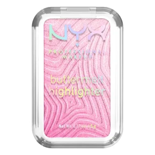 Polvo Iluminador NYX Professional Makeup Buttermelt Butta Werk Rosa Helado