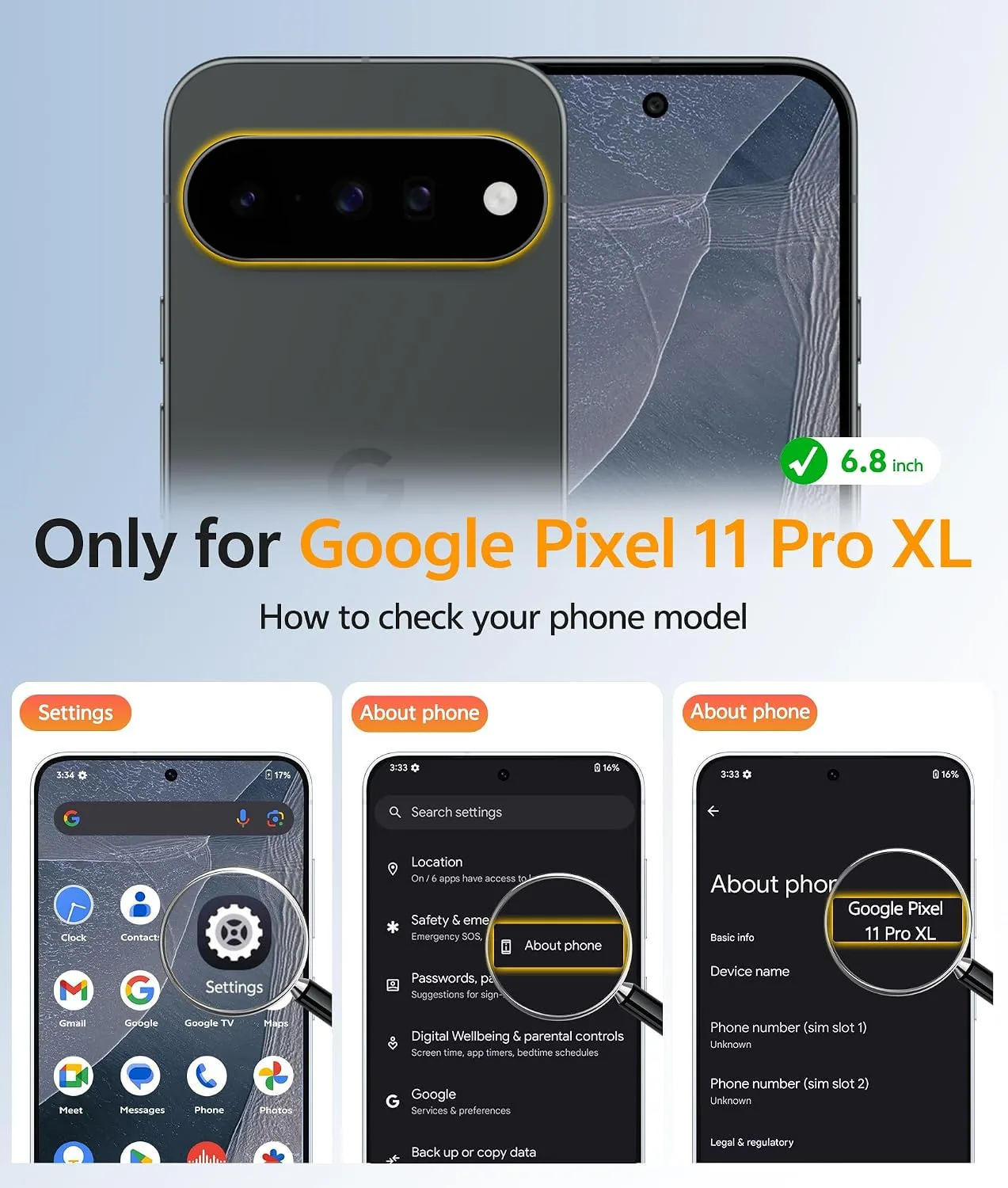 FNTCASE for Google Pixel 11 Pro XL Case, Fit for Magsafe, Screen Protector