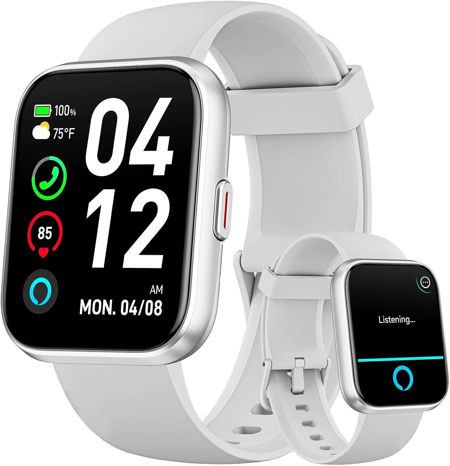 Smart Watches for Women Men, 1.85" Smart Watch Compatible iPhone/Samsung/Android (Answer/Make), Fitness Tracker with Heart Rate/Sleep Monitor, Smartwatch 3ATM Waterproof 120+ Sport Modes, Step Counter