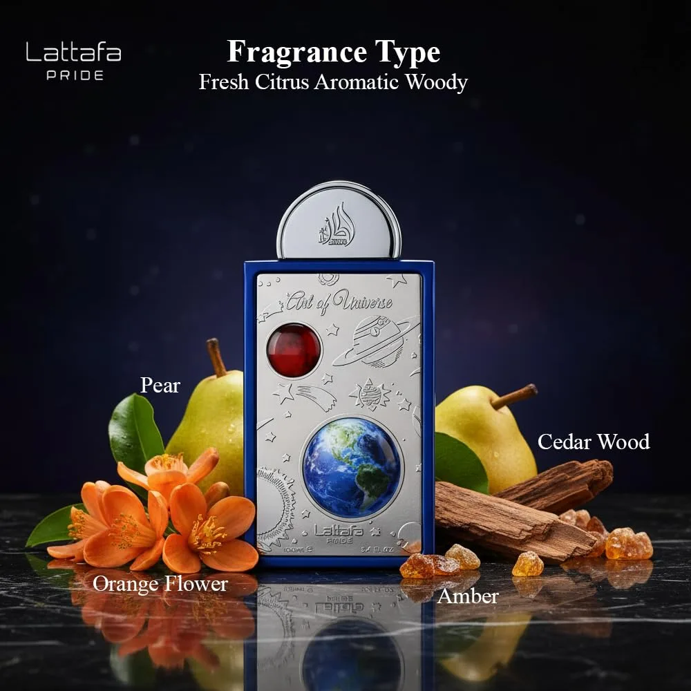 Lattafa Pride Art of Universe for Unisex Eau de Parfum Spray, 3.4 Ounce / 100 ml