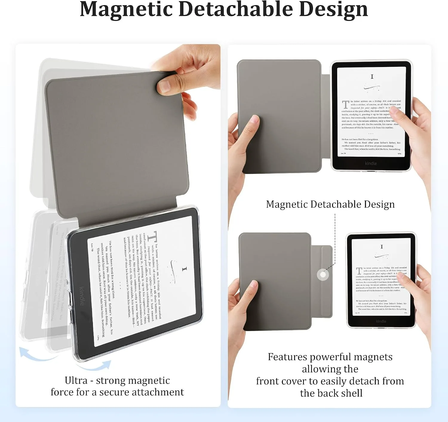 SESENSE Magnetic Case for 7'' Kindle Paperwhite 12th Gen 2024 & Colorsoft