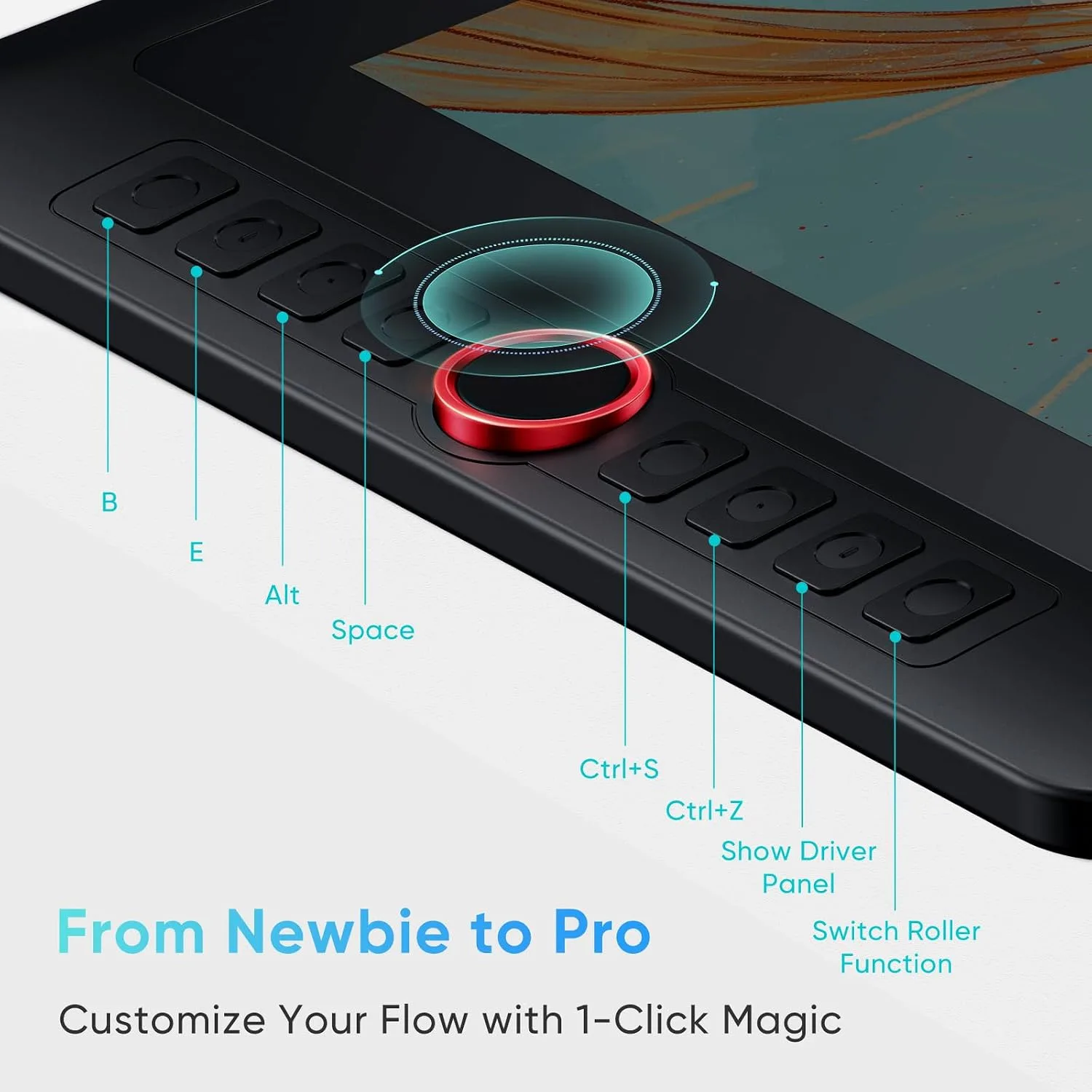 XP-PEN Artist 13.3 Pro V2 Drawing Tablet with Screen, 16K Pressure Sensitivity Digital Drawing Tablet for PC Mac Chromebook Android, Fully Laminated Graphic Tablet with Pen, Foldable Stand Included