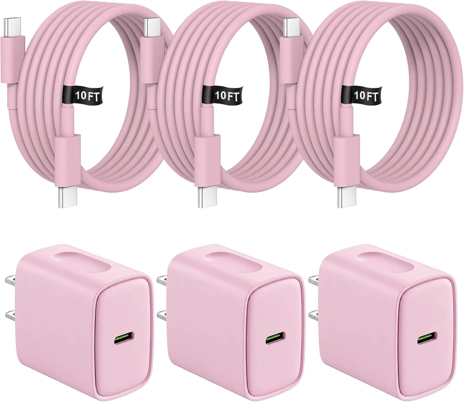 iPhone Charger Fast Charging 10FT iPhones 18 17 16 15 Charger 3 Pack
