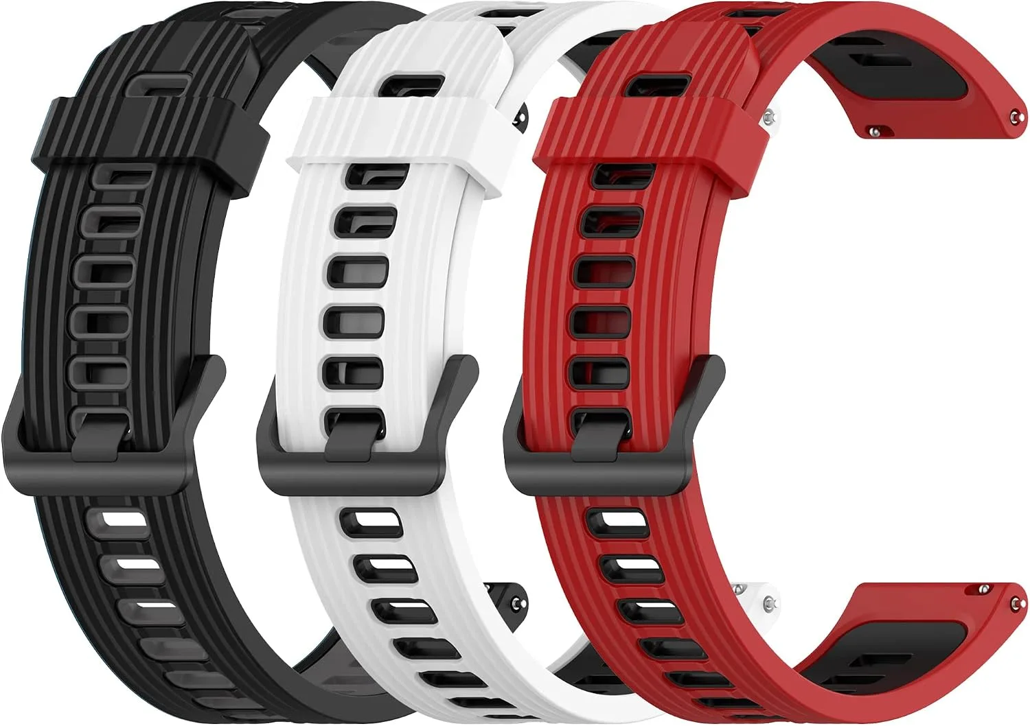 FitTurn 22mm Soft Silicone Strap for Coros Pace 3/Apex 2 Pro/Apex Pro/Apex 46mm Smart Watch Bands Replacement Wristband