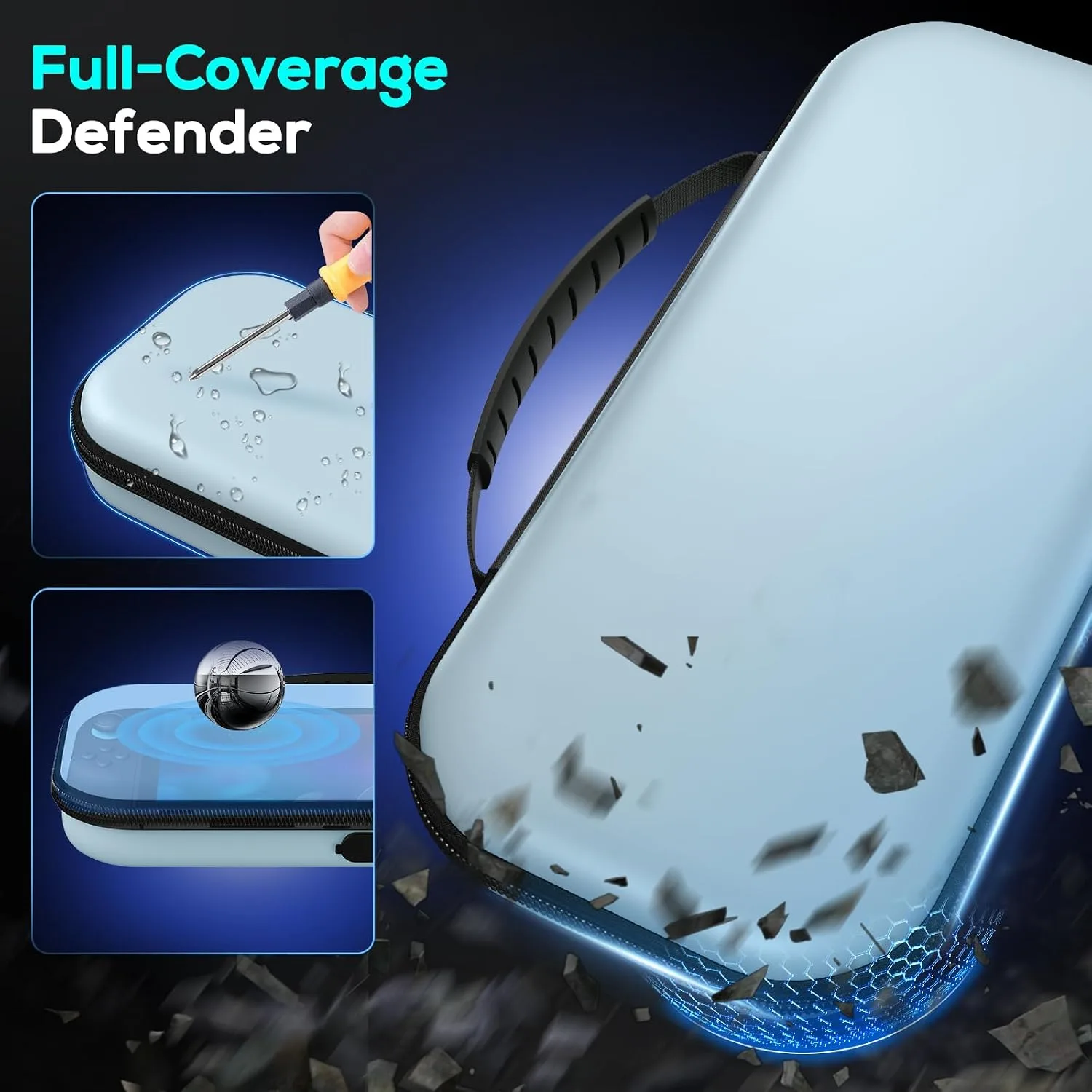 Auarte Switch Case for Switch 2 Console (2025)/OLED, [Charge Inside] Design