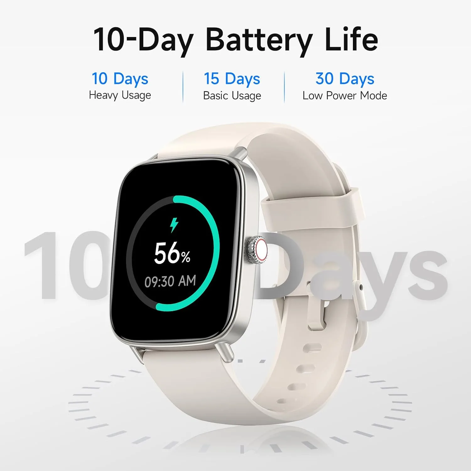 Smart Watch for Women, 1.85" HD Smartwatch Compatible iPhone/Samsung/Android (Answer/Make Calls), 100+ Sport Modes Fitness Tracker with Heart Rate/Sleep/Step Monitor, IP68 Waterproof (Beige)