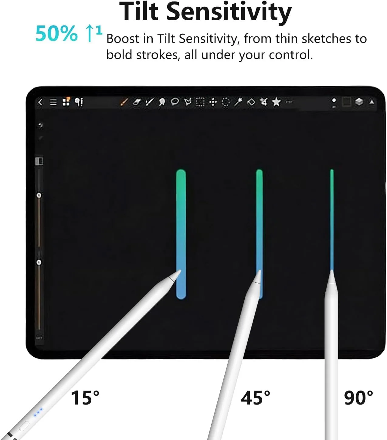 【2Pack】 Stylus Pen for iPad 2018–2026, Wireless Charging iPad Pencil 2nd Generation &1st Generation with Tilt Sensitivity& Palm Rejection, 2X Fast Charge Pencil for iPad A16 Pro 11/12.9/13, Air, Mini