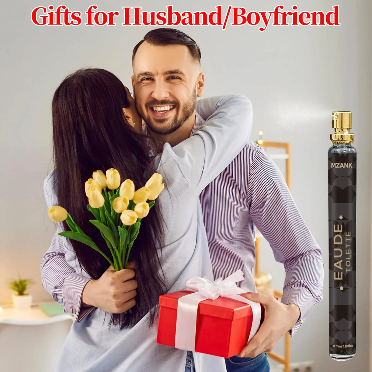 MZANK Cologne for Men, 4 Pack Perfume for Him, Mens Cologne Sampler Sets, Travel Size Perfume, Eau de Toilette, Body Spray Long Lasting Gifts for Him Birthday Anniversary Valentines Christmas