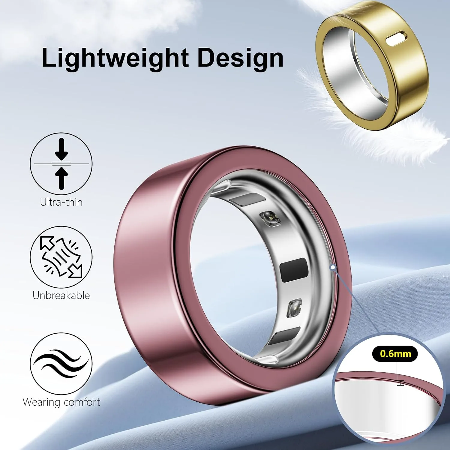 5 Pack Covers Compatible with Oura Ring 4/Oura Ring 3-Size 13