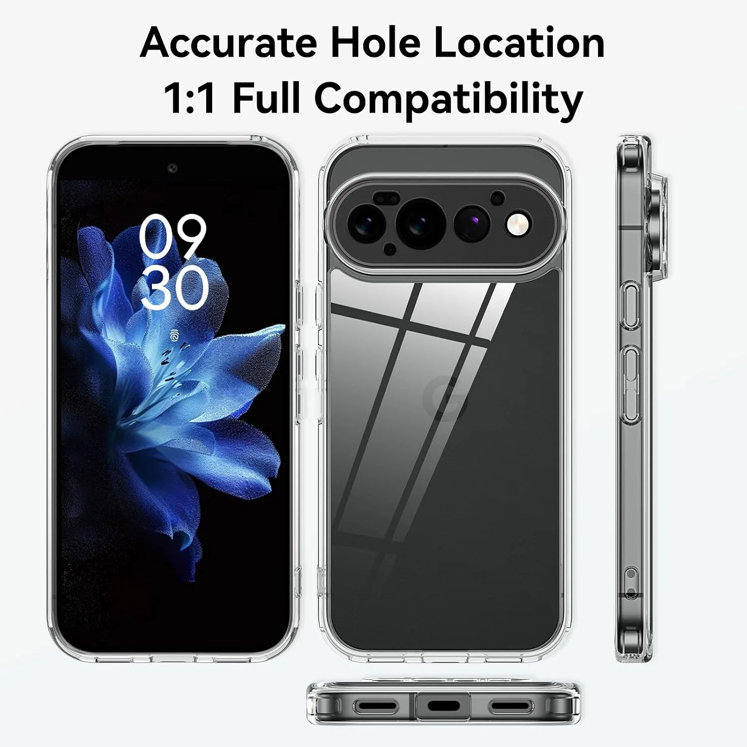 YINLAI Case for Google Pixel 11 Pro 6.3-Inch 2026, Crystal Clear
