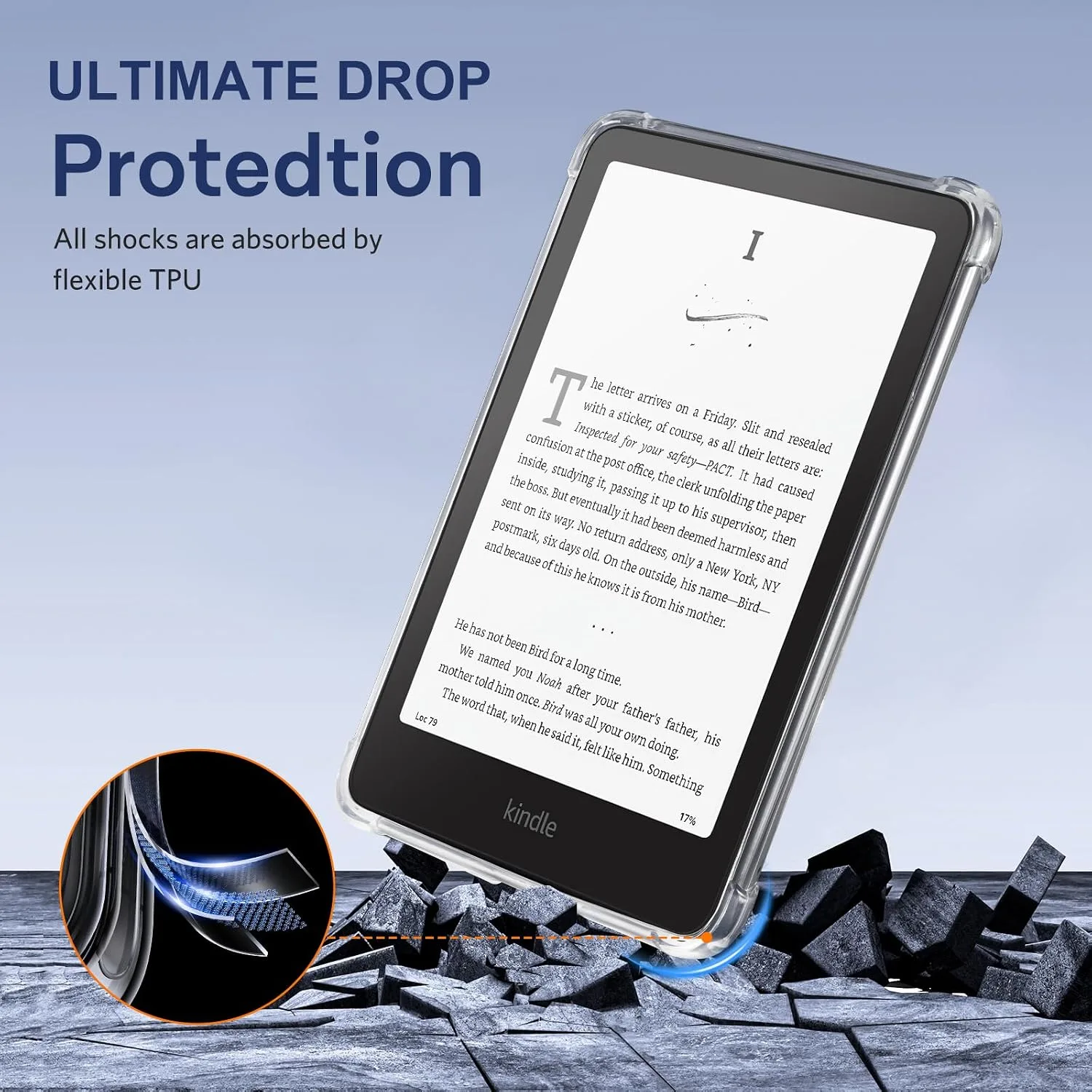 iDLEHANDS 7" Clear Case,not for iPad(A260722)