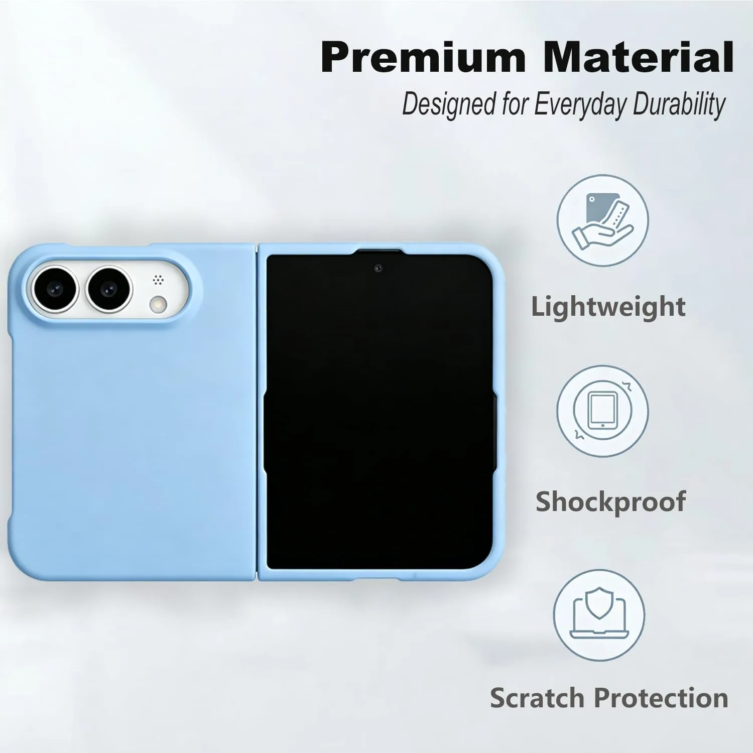 Matte PC Case for iPhone Duo - Blue