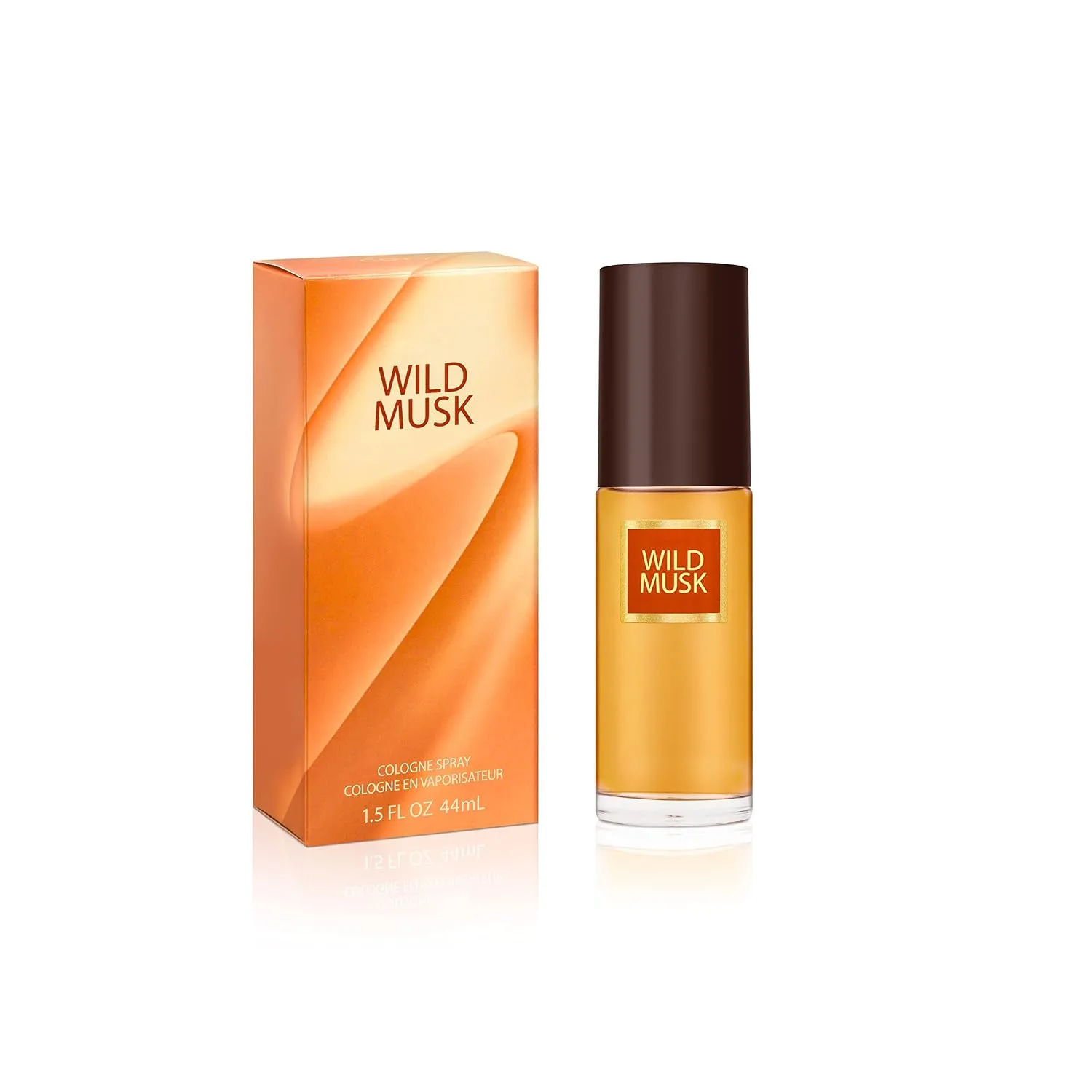 Wild Musk Eau de Cologne Spray, Vegan Formula, Perfume, Warm Spicy Scent, 1.5oz (Pack of 2)