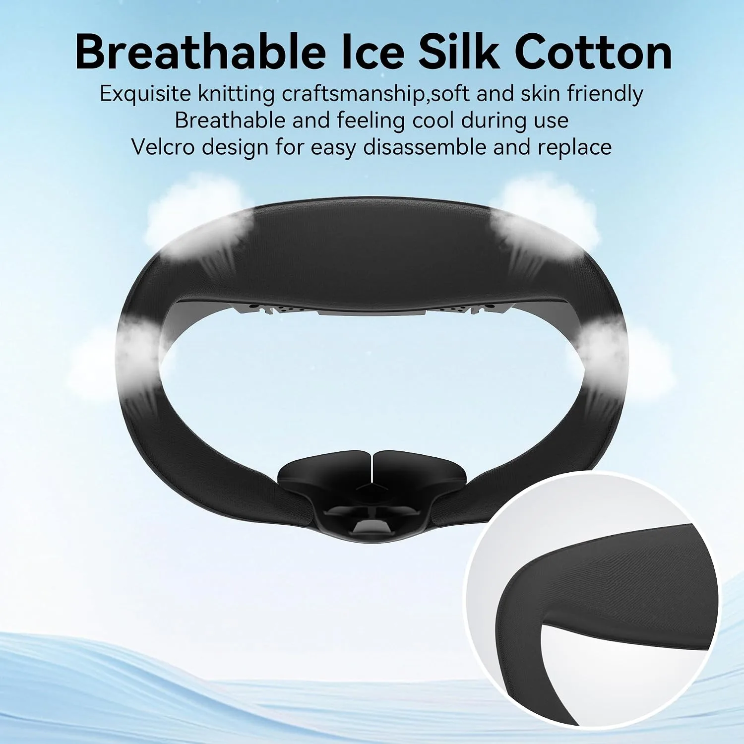 HiBloks Facial Interface with Cooling Fan for Meta Quest 3S Accessories