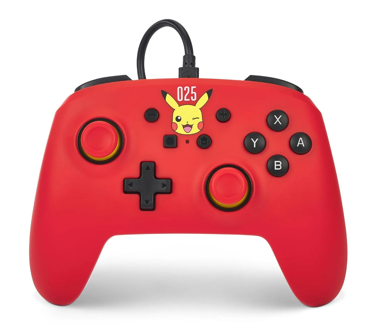 PowerA Nintendo Switch Wired Controller - Laughing Pikachu, Pokemon Switch Controller, Detachable 10ft USB Cable, Plug & Play, Officially Licensed by Nintendo