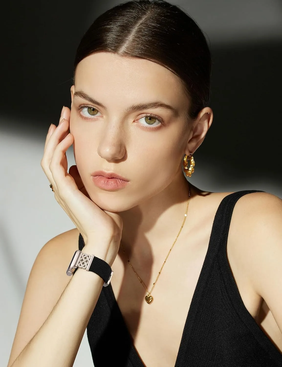 Braided Stretchy Band with Magnetic Clasp for Apple Watch Bands Women Men