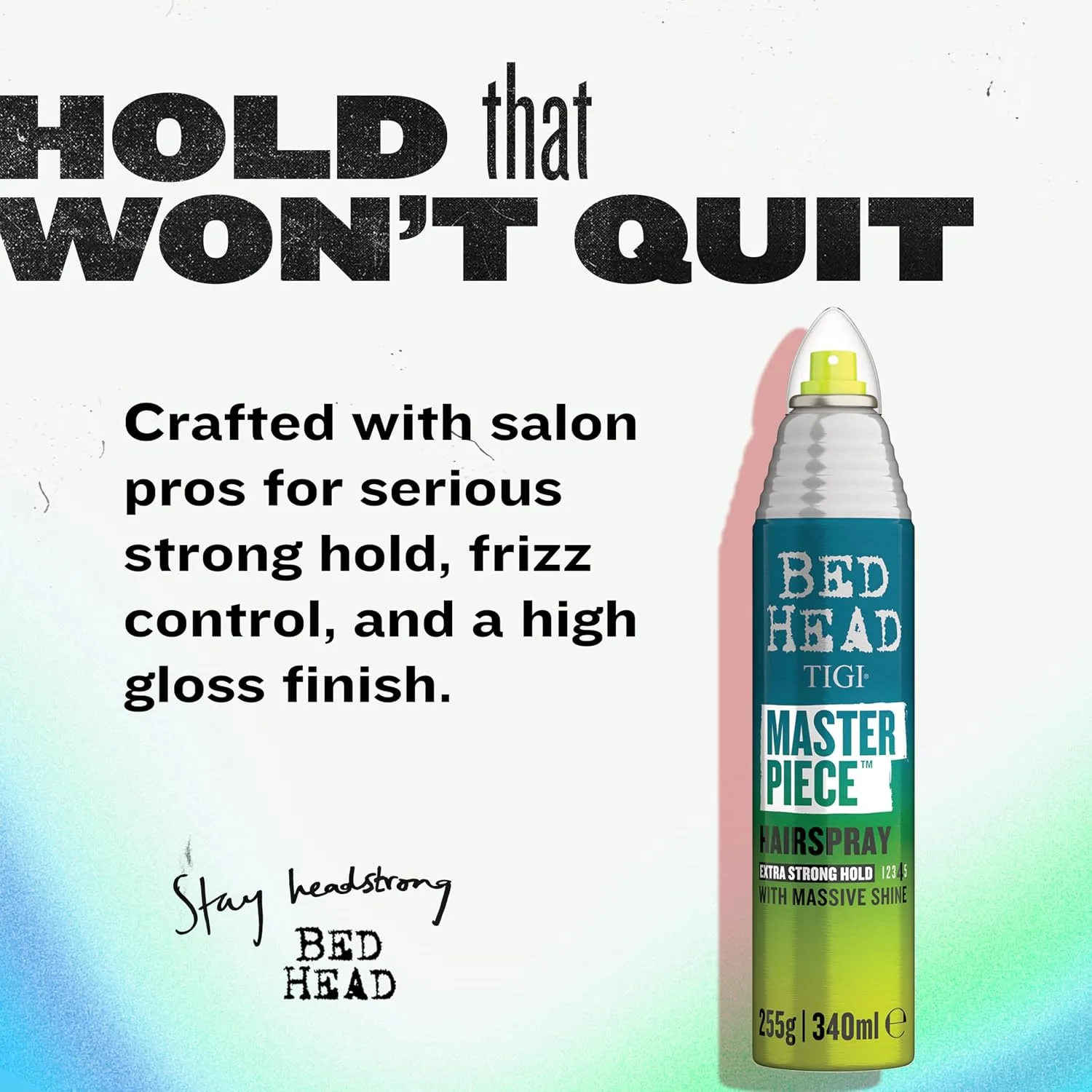 TIGI Bed Head Frizz Control Hair Spray, Masterpiece Extra Hold Hair Care Spray for Shiny and Glossy Hair, 10.3 oz