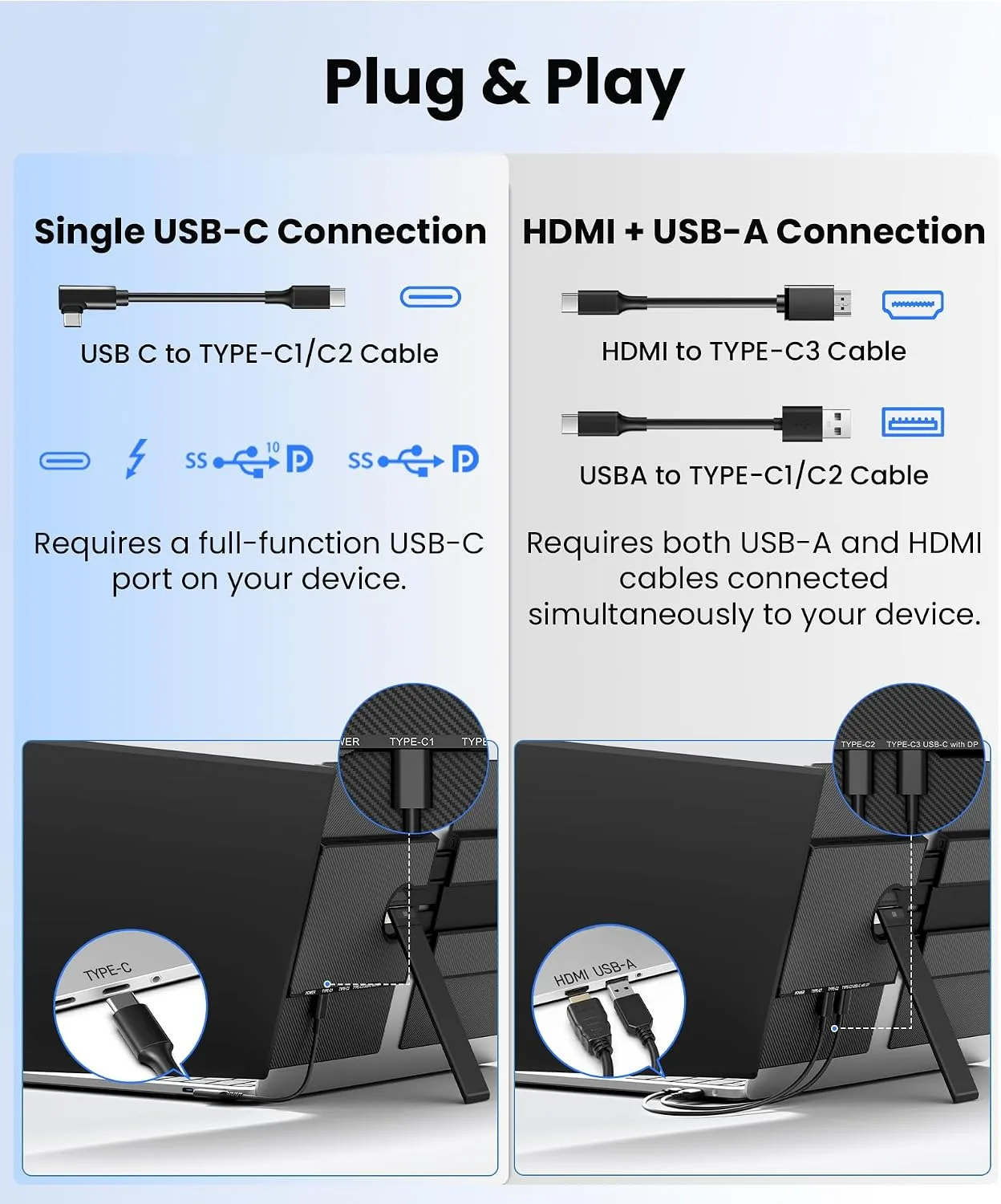 14" Laptop Screen Extender, Ultra Lightweight & Portable Monitor