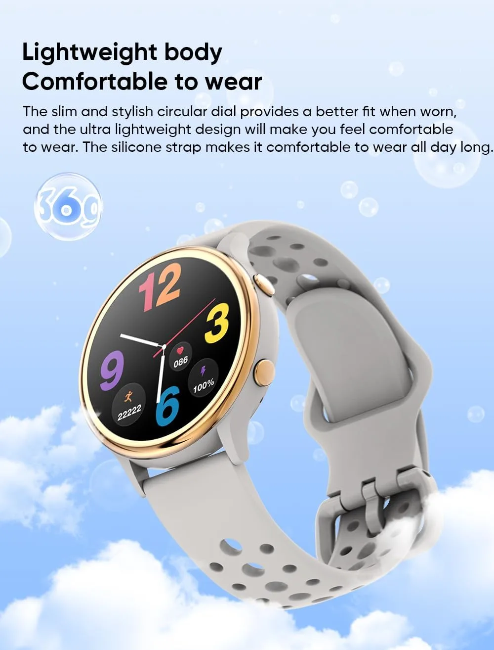 ICOMTOFIT Smart Watches for Women, Fitness Tracker with Heart Rate & SpO2 Monitor, IP67 Waterproof Activity Tracker for Men & Women, Smart Watch for Android & iPhone