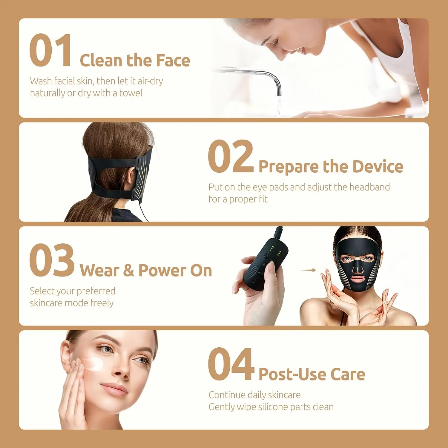 Red Light Therapy Mask for Face,Infrared Red Light Therapy Mask,Ideal for Facial Wrinkles, Acne, and Uneven Skin Texture.LED Therapy Mask,Ideal for Home, Work,Travel & Yoga,Black