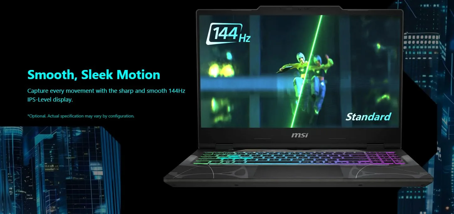 iCarp MSI Cyborg 15 Gaming AI Laptop 15.6" FHD 144Hz AMD 8-core Ryzen 9 270 (>i9-12950HX) 16G/32G/64GB RAM 512GB/1TB/2TB SSD RTX 5060 572 AI Tops RGB K/B Customized Computer Win11