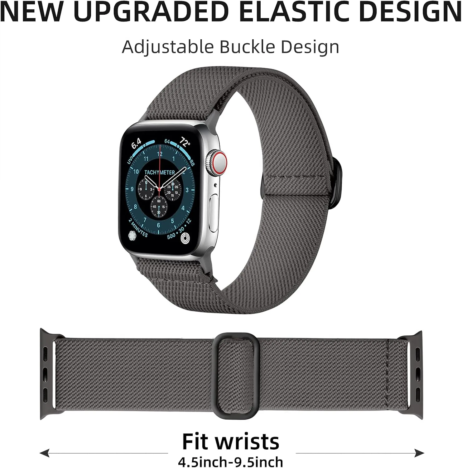DaQin 3 Pack Stretchy Solo Loop Compatible with Apple Watch Bands Men Women