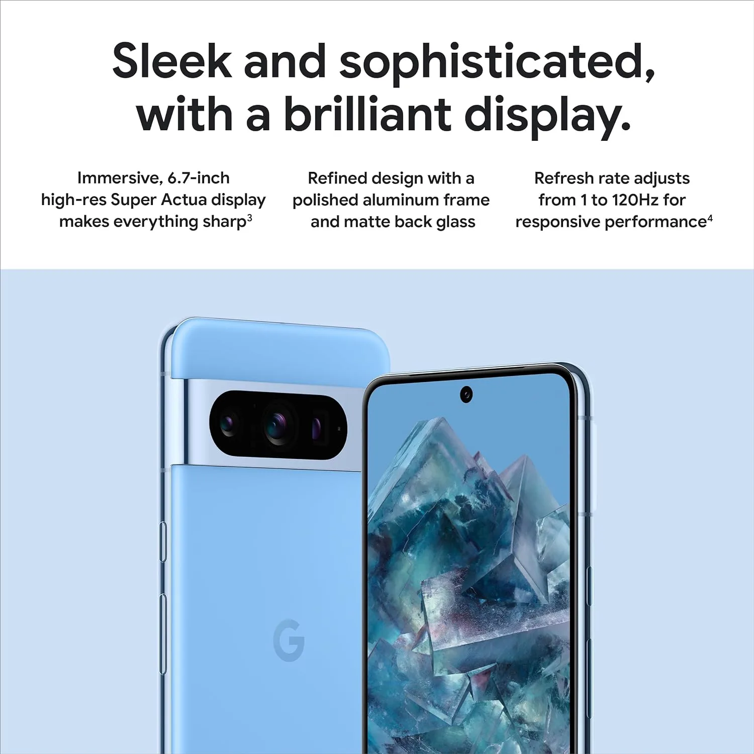 Google Pixel 8 Pro, 128GB, Porcelain - Locked to Spectrum Mobile (Renewed)