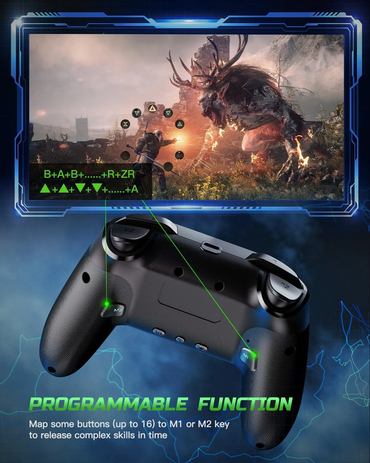 VOYEE Switch Controllers for Switch/Lite/OLED/PC, Pro Controller