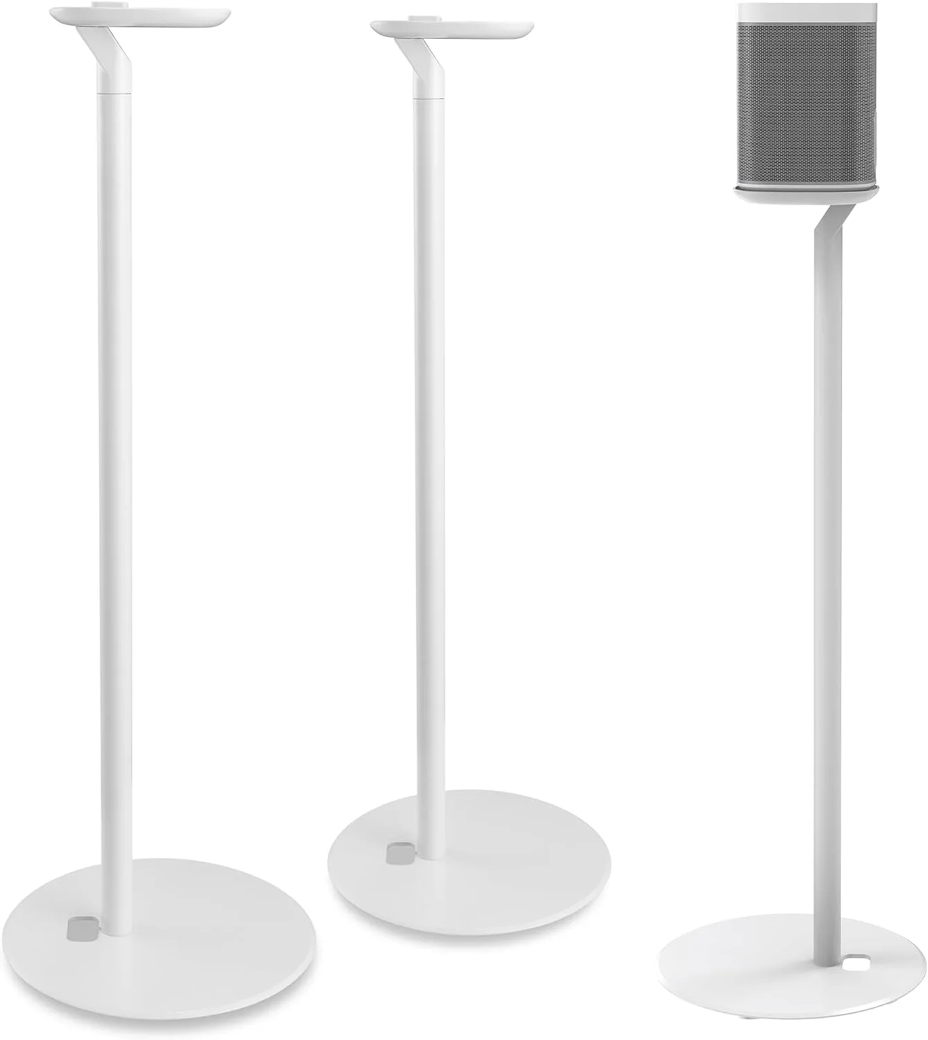 ynVISION.DESIGN Speaker Stands for Sonos One/One SL & Play:1, White, 2 Pack