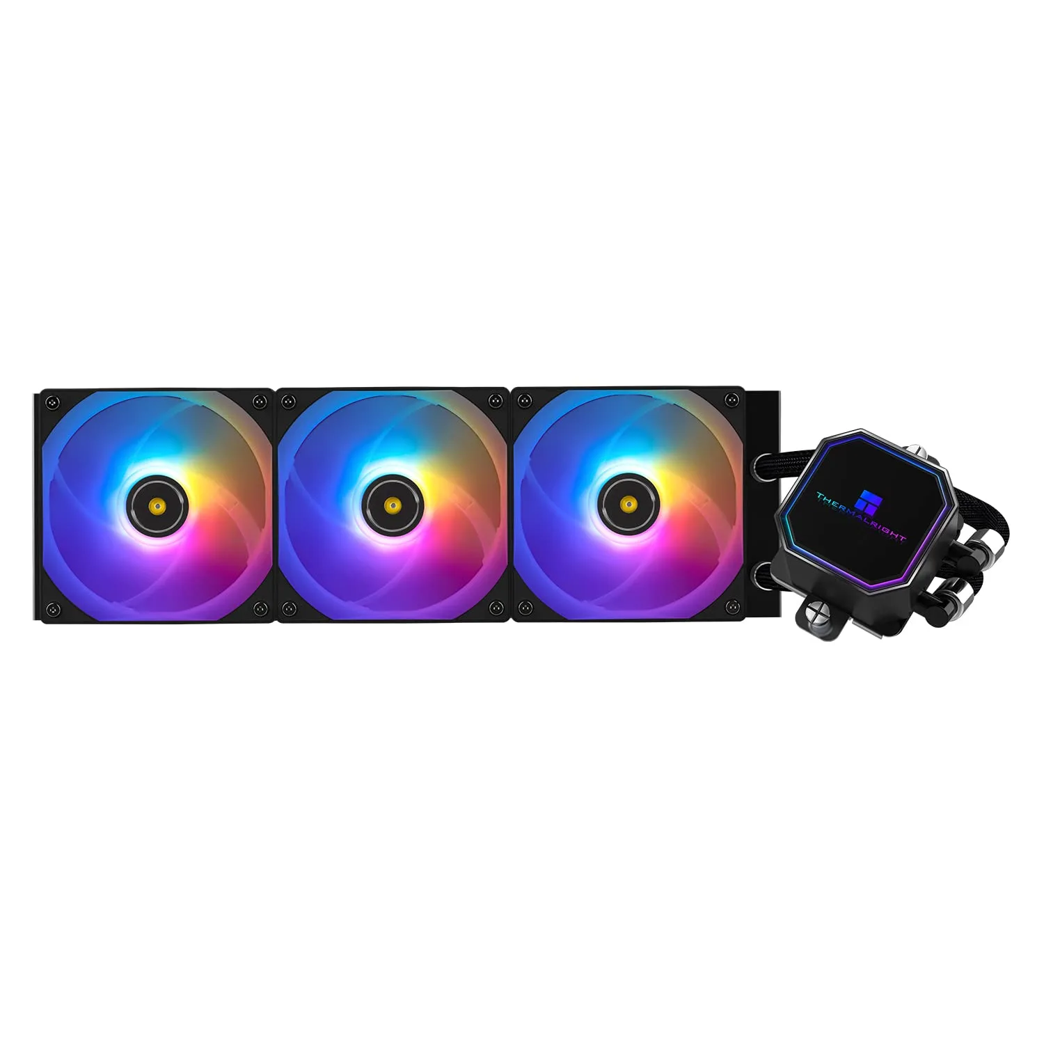 Thermalright Frozen Prism 360 Black ARGB CPU Liquid Cooler,Efficient PWM Controlled Pump 2800RPM,3×TL-E12 Series PWM Fan,Water Cooling Computer Parts,for AM4/AM5,Intel lga1150/1200/1700/1851
