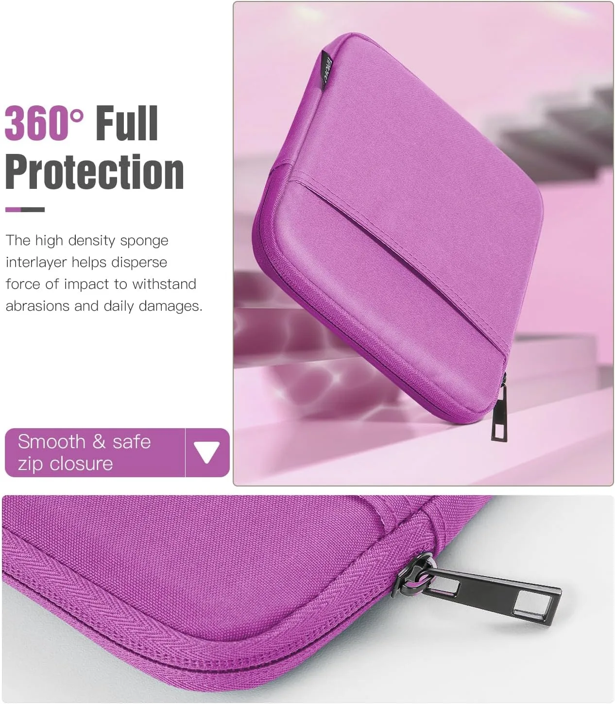 TiMOVO 6-7 Inch Sleeve Case for eReader,Purple