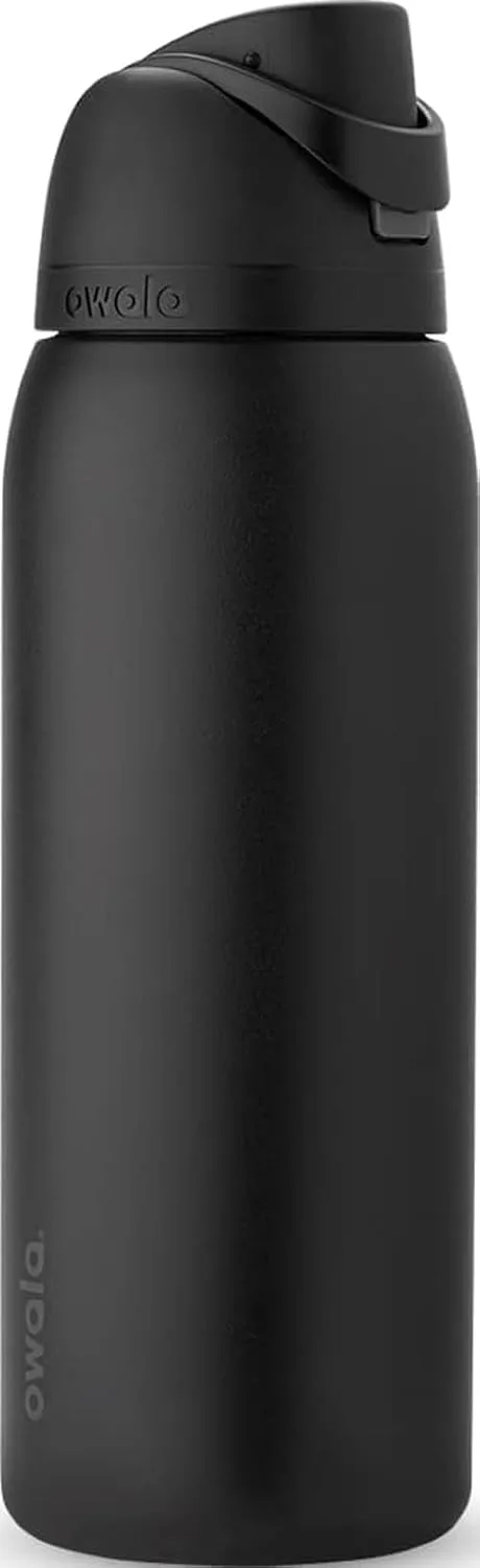 Owala FreeSip Stainless Steel Water Bottle 40 oz Very, Very Dark