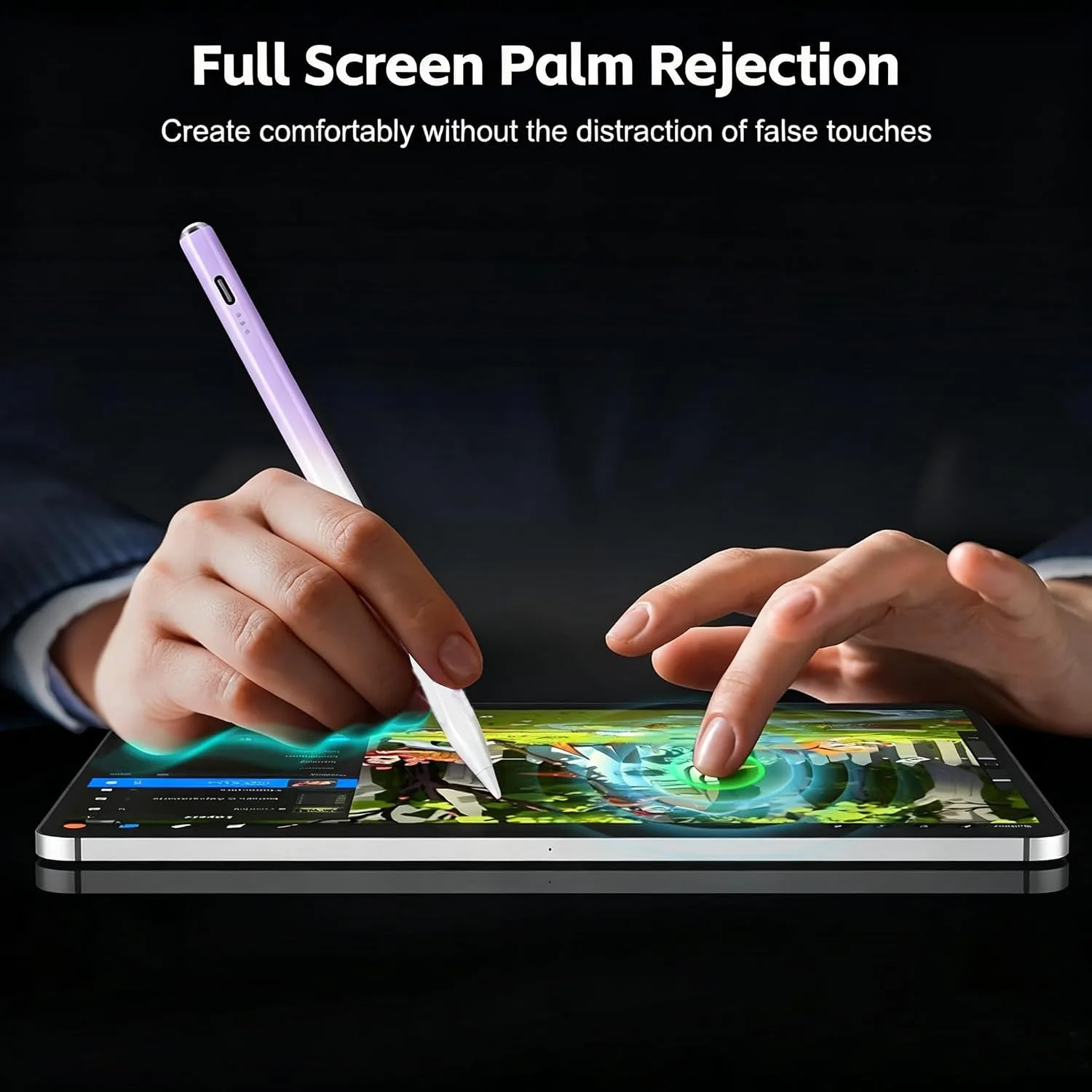 Stylus Pen for iPad 2026-2018 with 13mins Fast Charge,Tilt Sensitivity