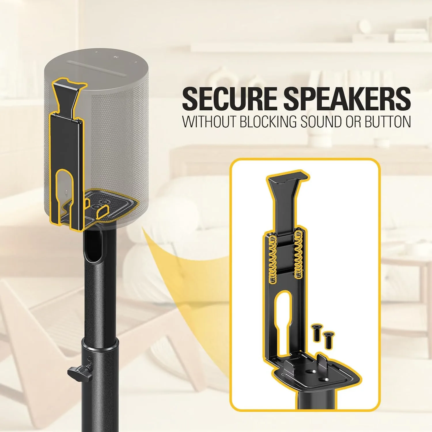 Mounting Dream Speaker Stands One for Sonos Era 100, One for Era 300