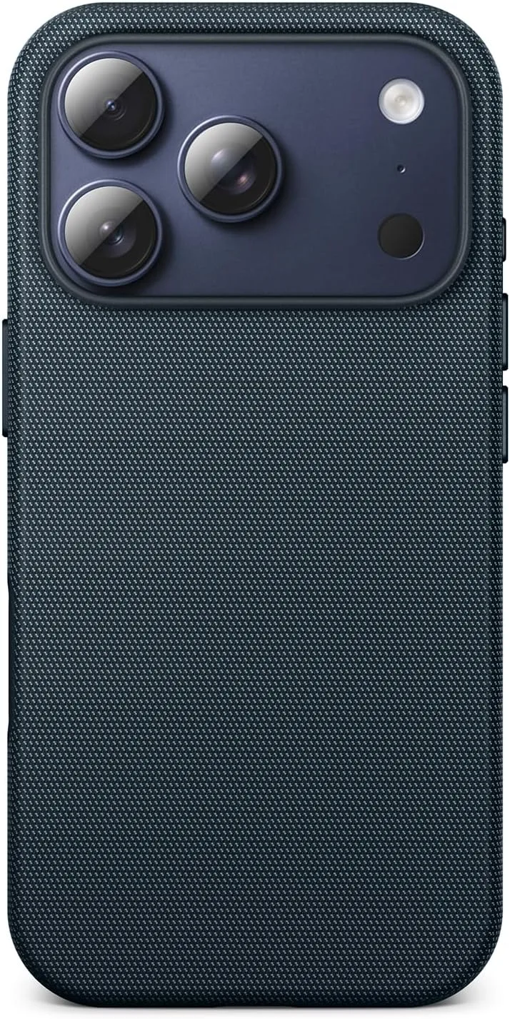 Mkeke for iPhone 17 Pro Max Case Techwoven Blue, [Compatible with MagSafe] [Camera Control Cover] [Premium Tech Woven Fabric] [Drop Protection] Shockproof Skin-Friendly