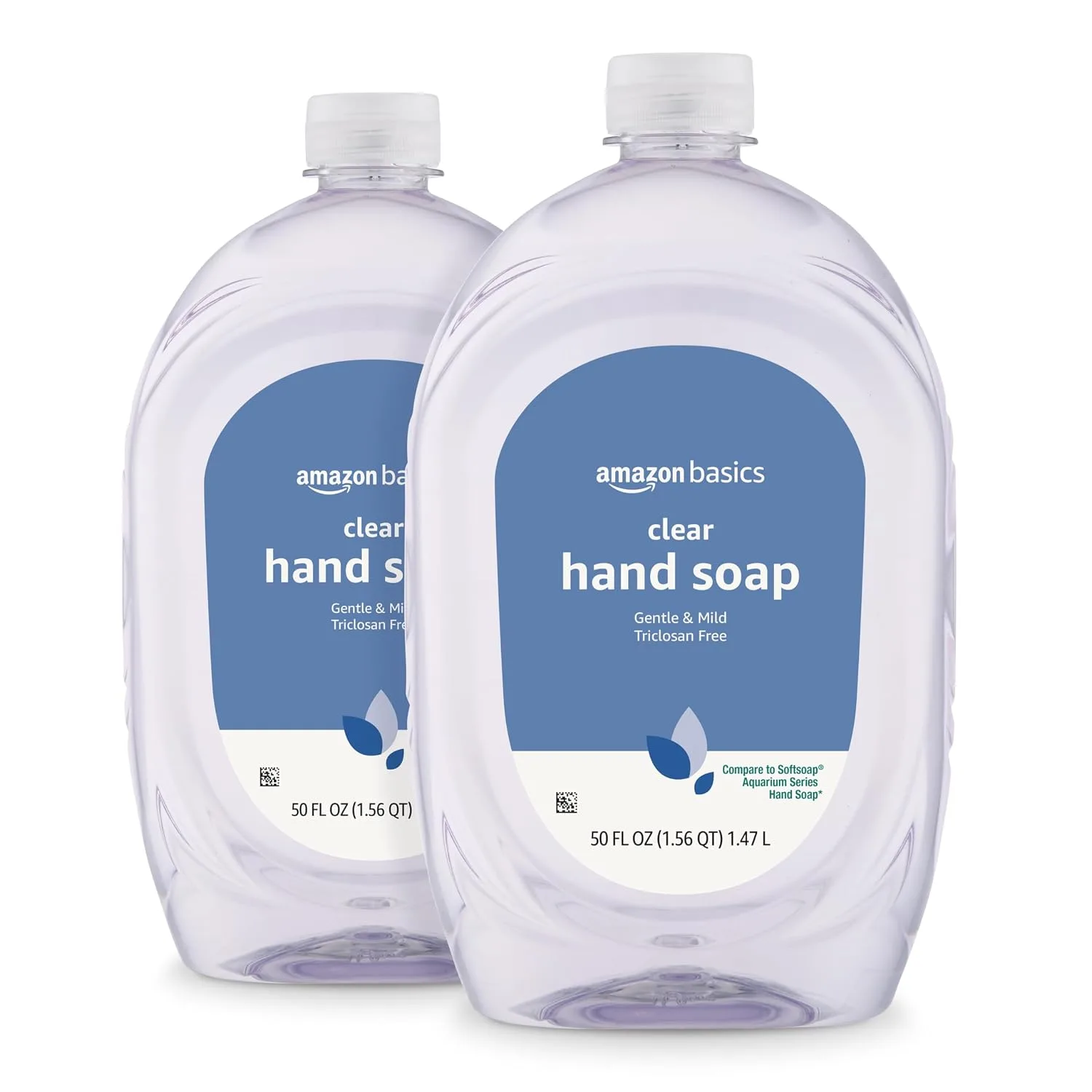 Jabón Líquido para Manos Amazon Basics Gentle & Mild Repuesto 2 x 1.48 L