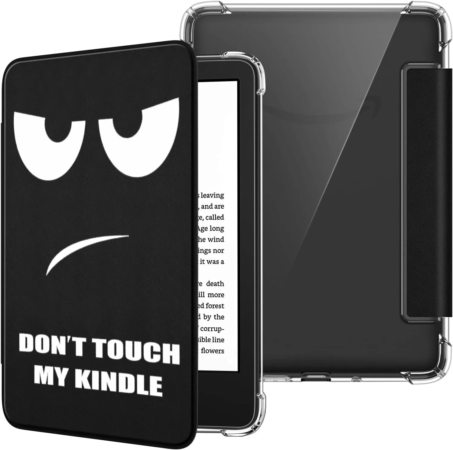 Fintie Slim TPU Case for 6" Kindle 11th Generation 2024/2022, Don't Touch